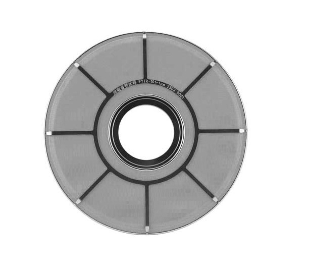 Spinning solution filtration disc